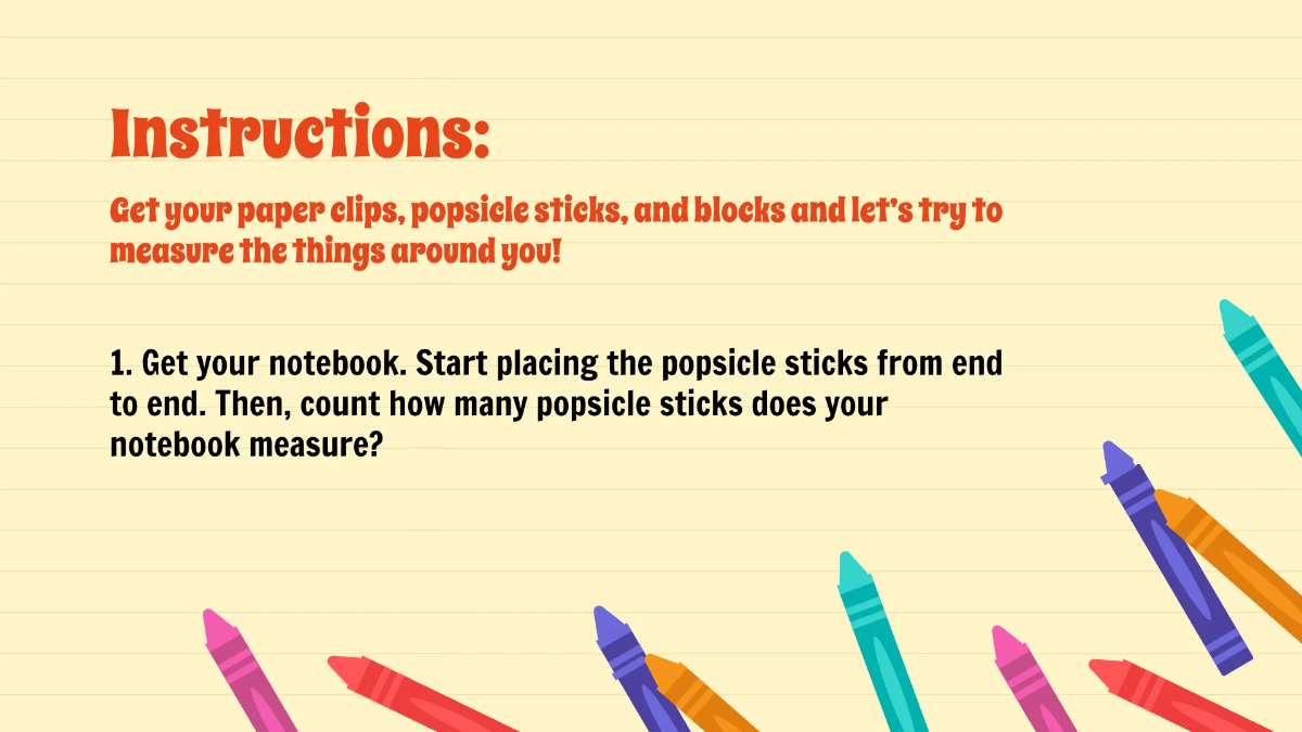 Free Using Non-Standard Units to Measure Template to Edit Online