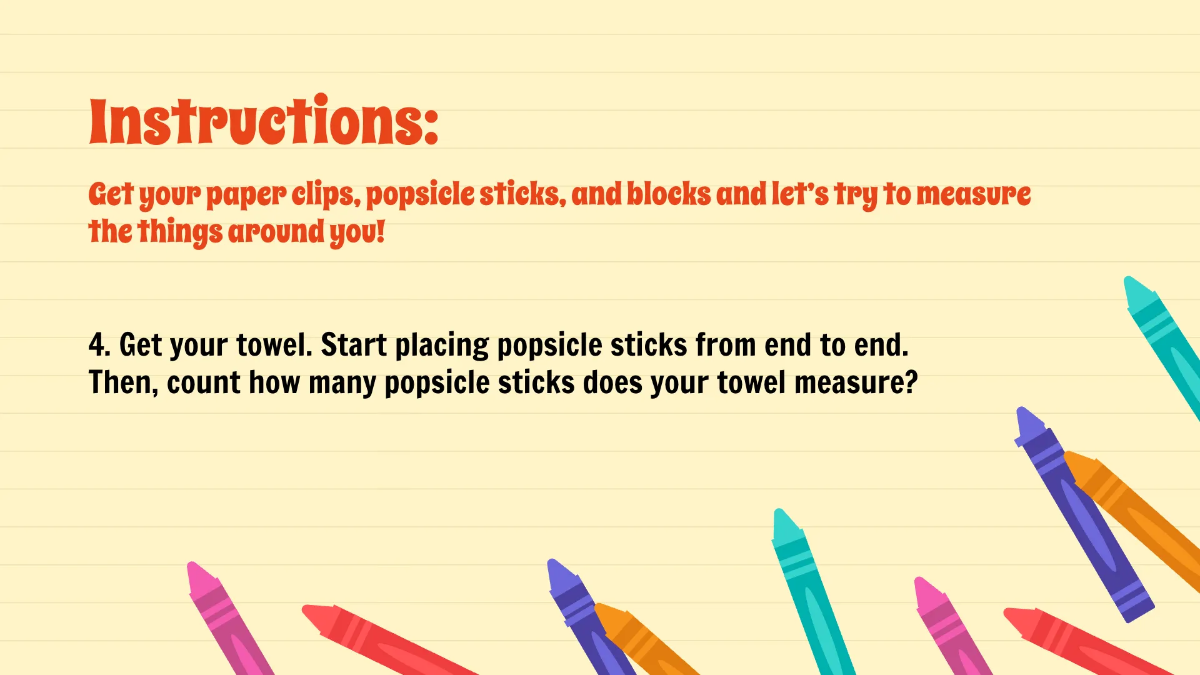 Free Using Non-Standard Units to Measure Template to Edit Online