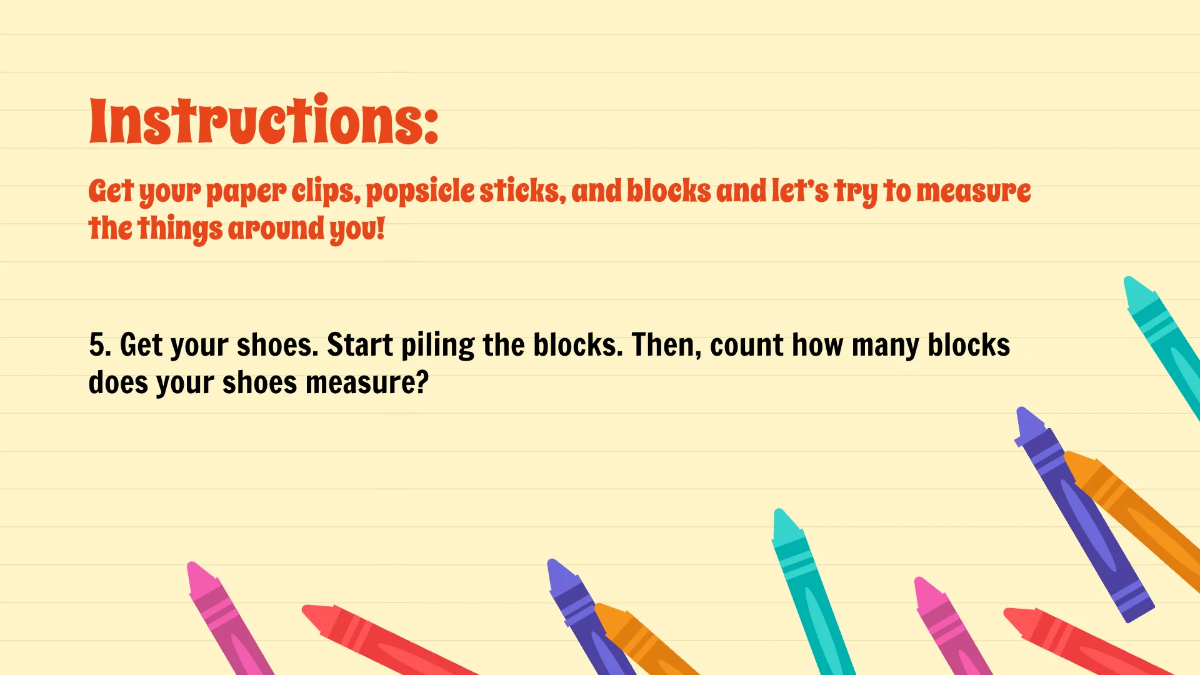 Free Using Non-Standard Units to Measure Template to Edit Online