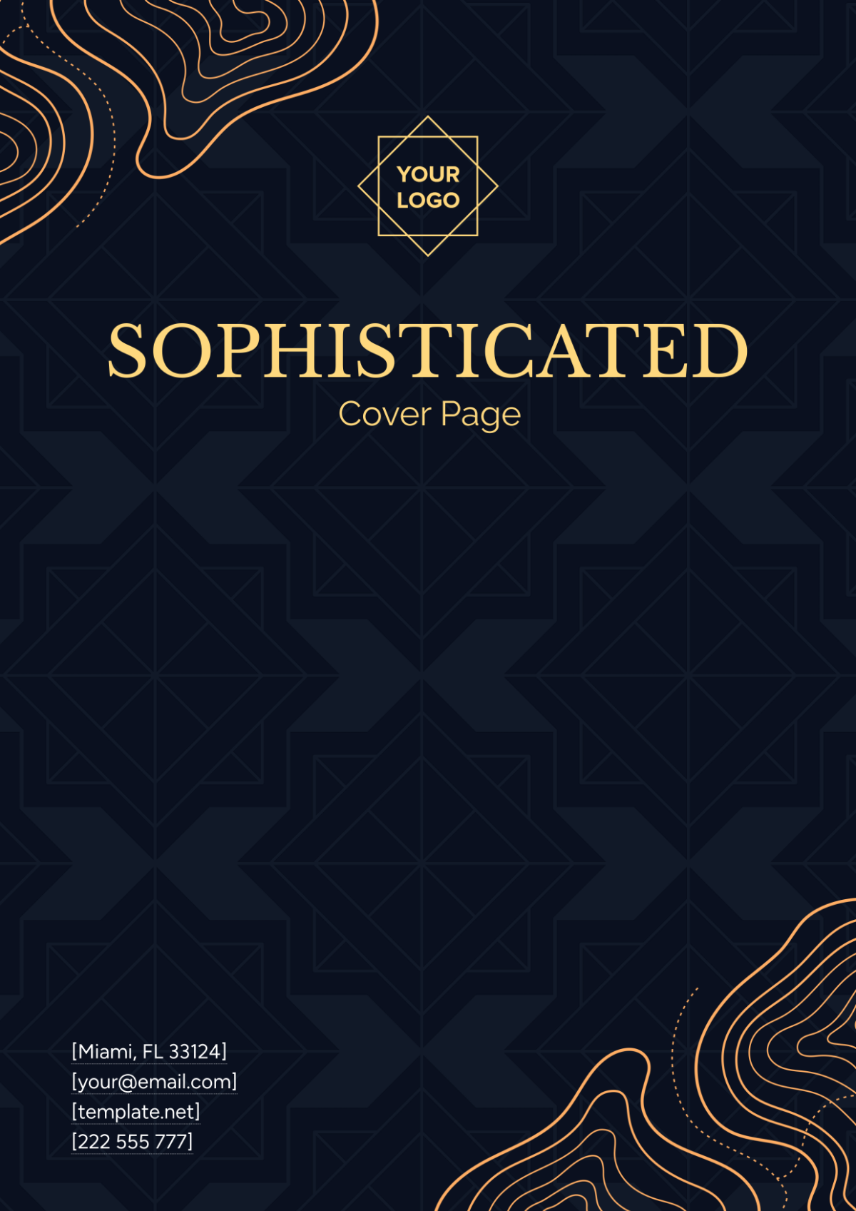 Sophisticated Cover Page Design