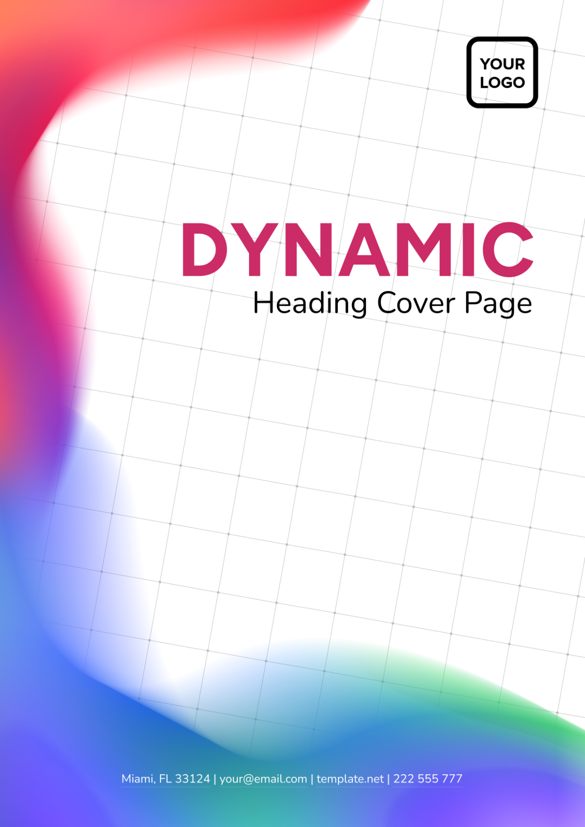 Dynamic Heading Cover Page Template