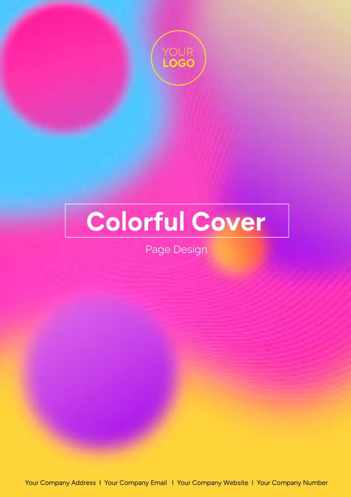 Colorful Cover Page Design