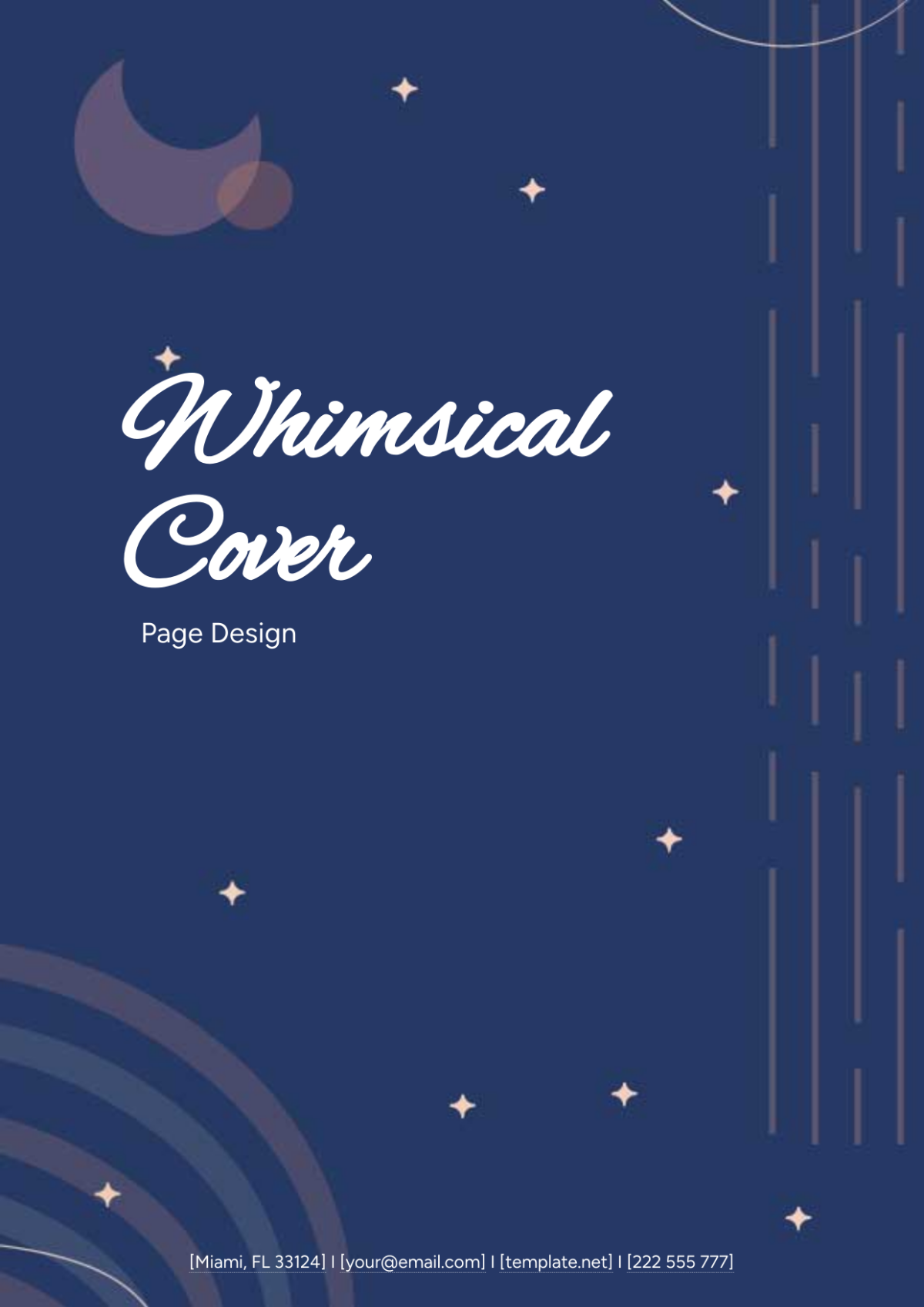Whimsical Cover Page Design Template - Edit Online & Download Example ...