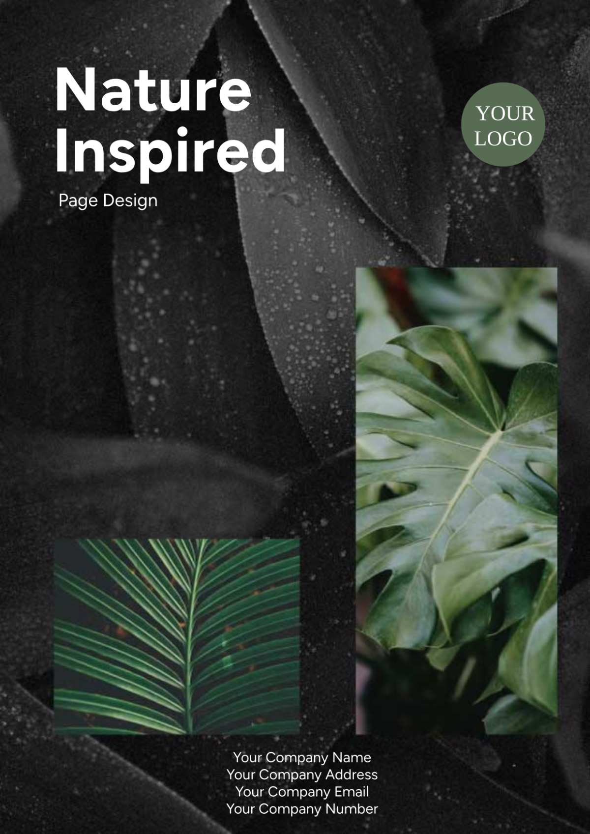 Nature-Inspired Cover Page Design
