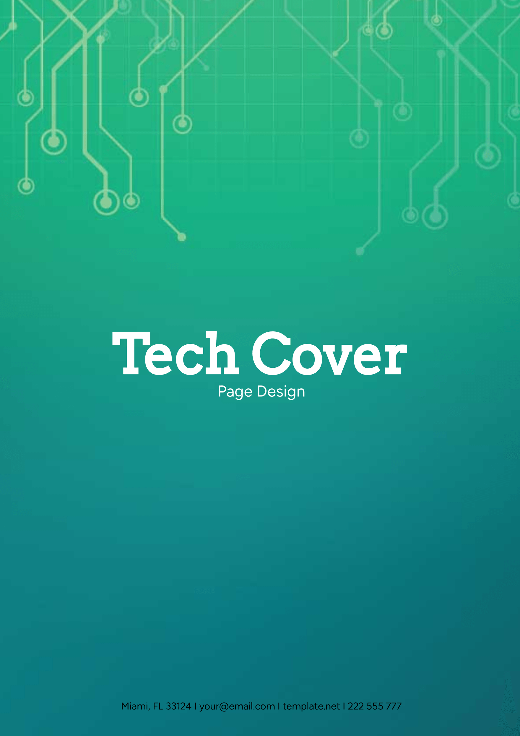 Tech Cover Page Design - Edit Online & Download Example