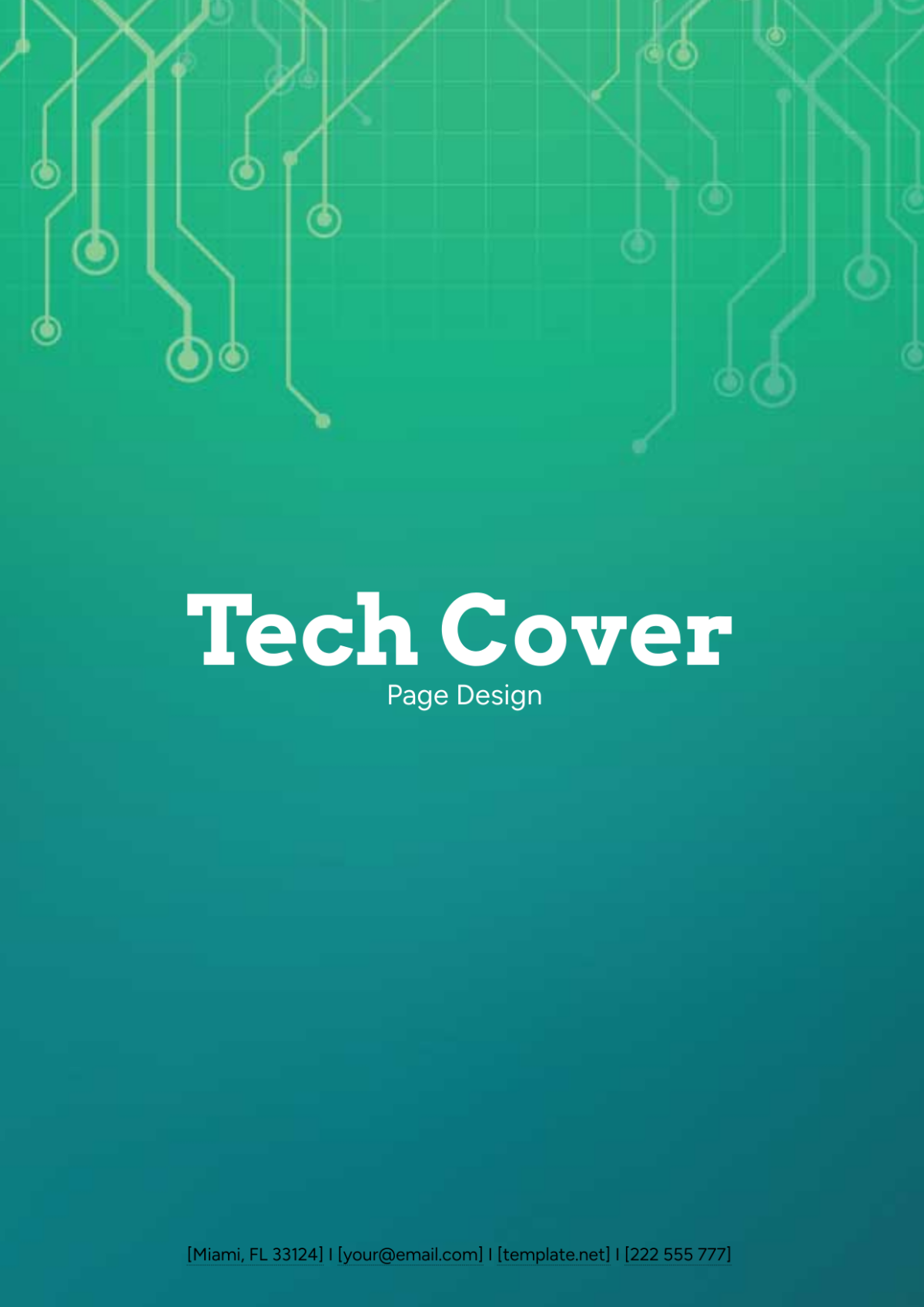 Tech Cover Page Design