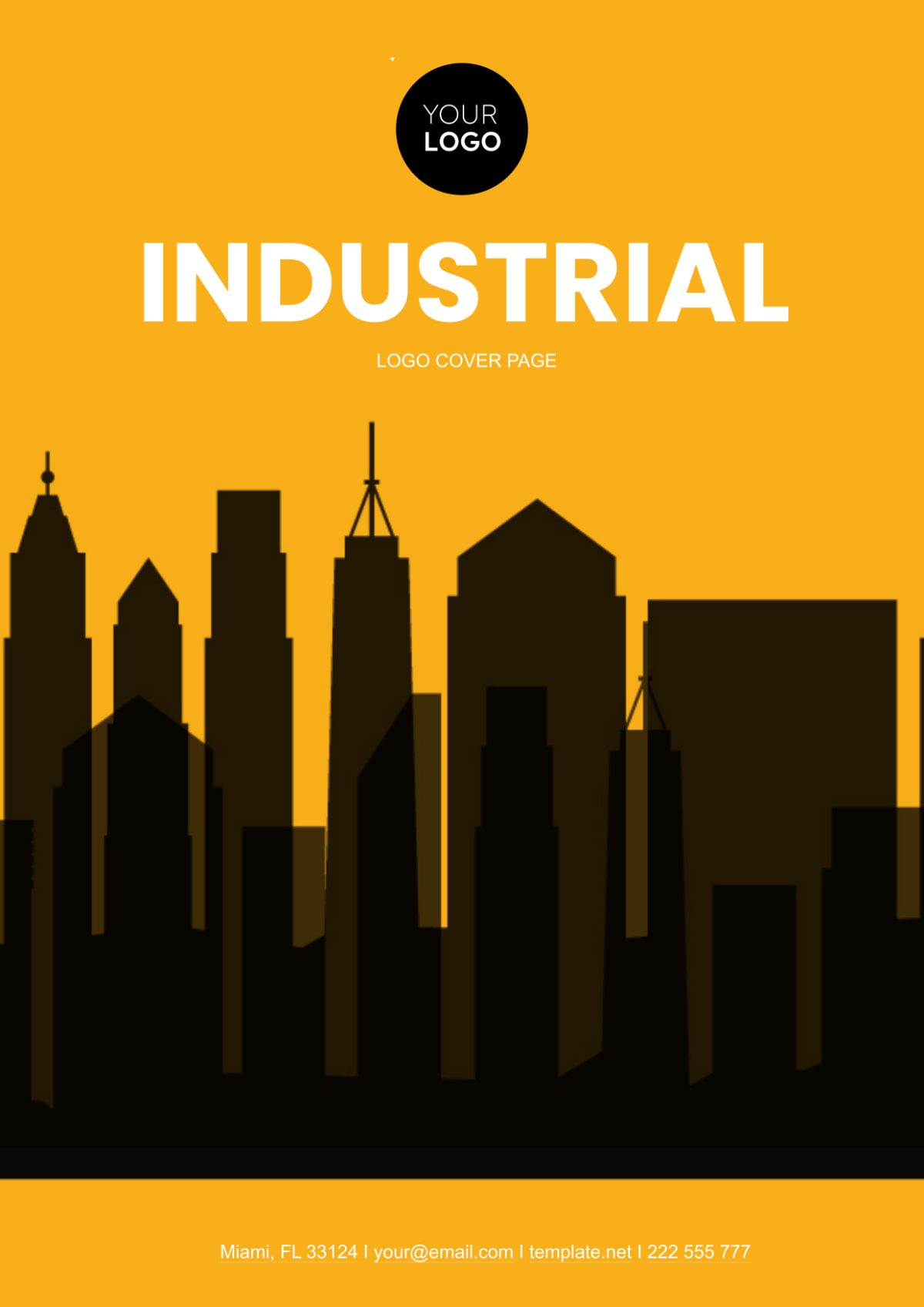 Free Industrial Logo Cover Page Template