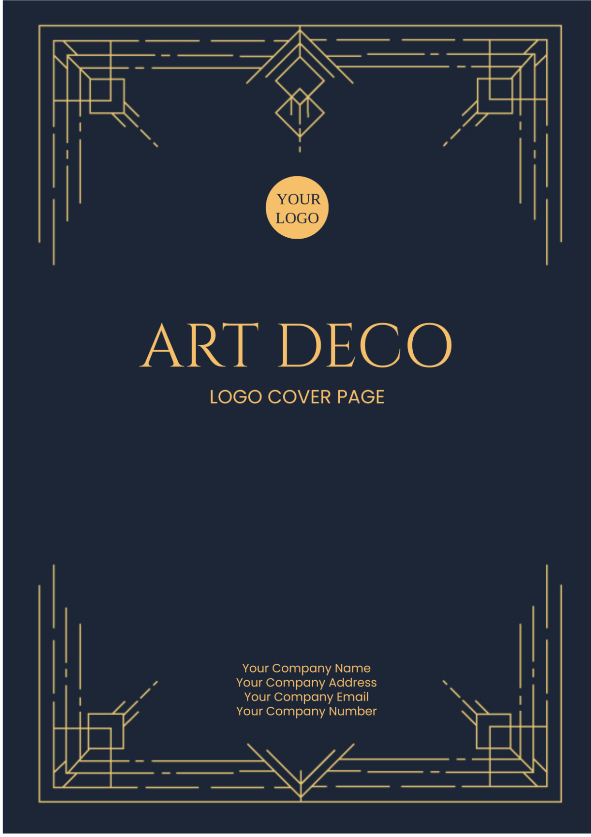 Art Deco Logo Cover Page