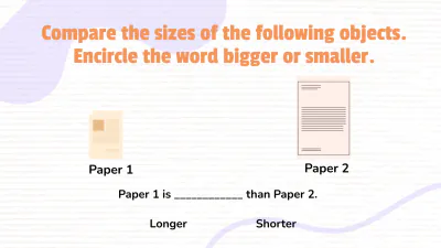 Free Comparing Sizes and Lengths of Object Template to Edit Online