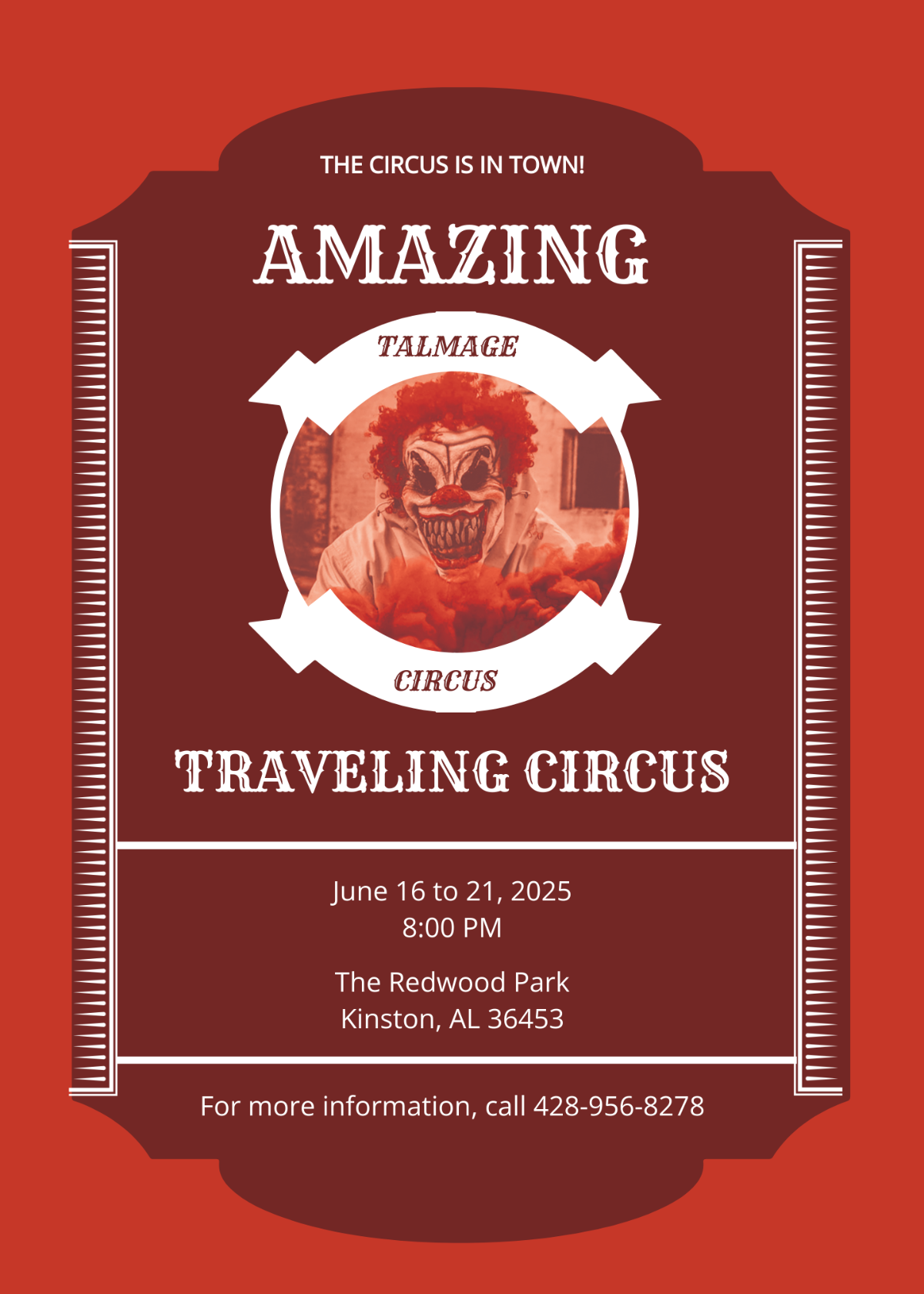 Circus Carnival Invitation Template