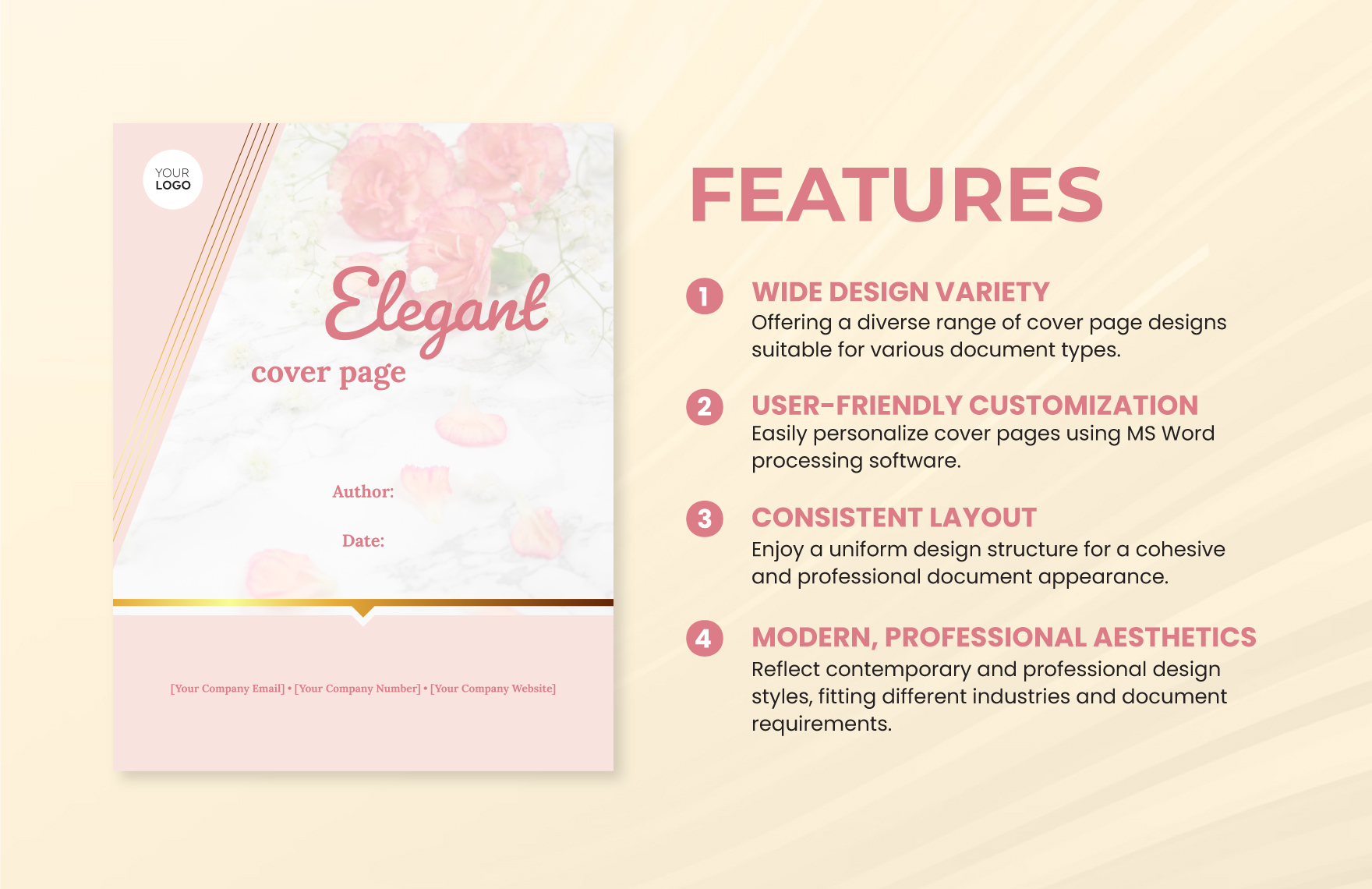 Elegant Cover Page Design
