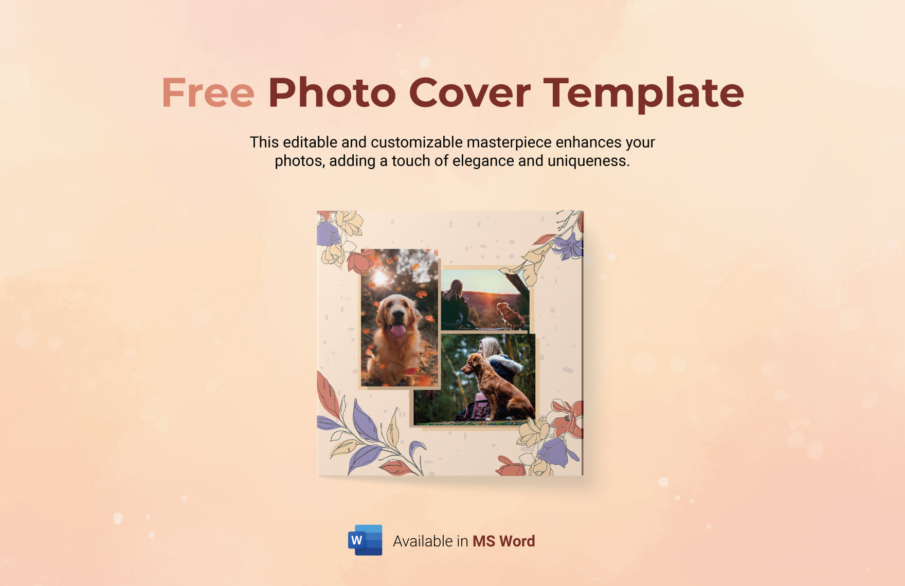 Photo Cover Template In Word Download Template