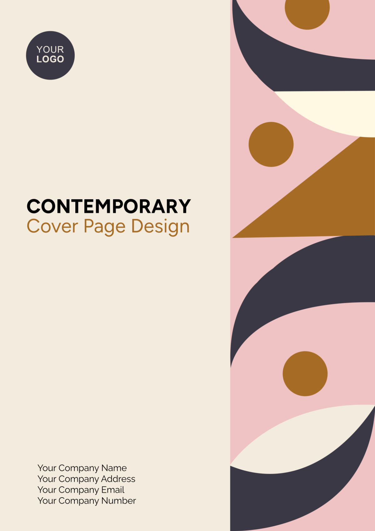 Contemporary Cover Page Design