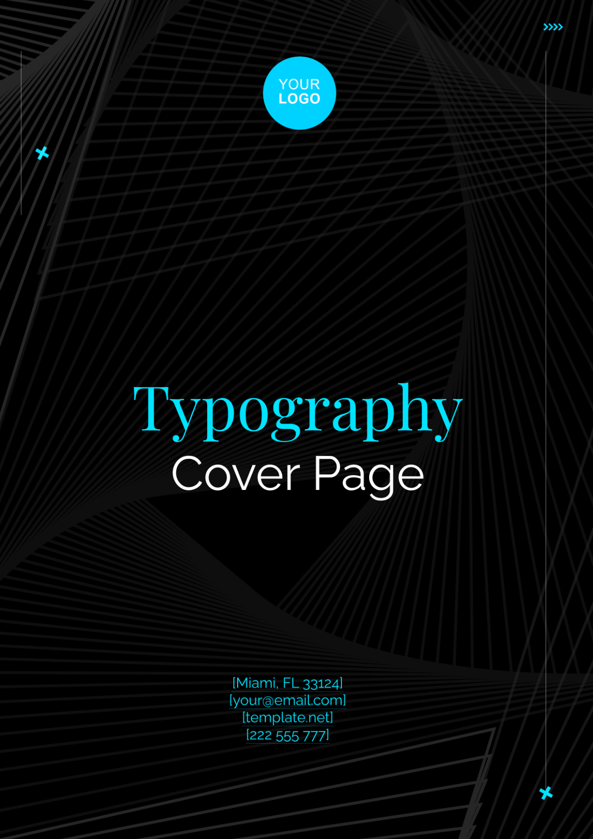 Typography Cover Page Design