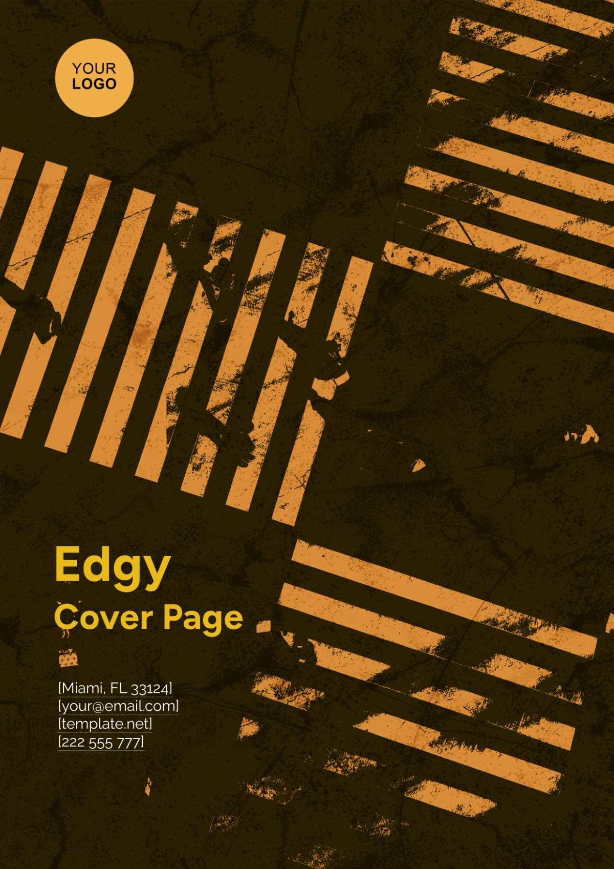 Edgy Cover Page Design Template - Edit Online & Download Example ...