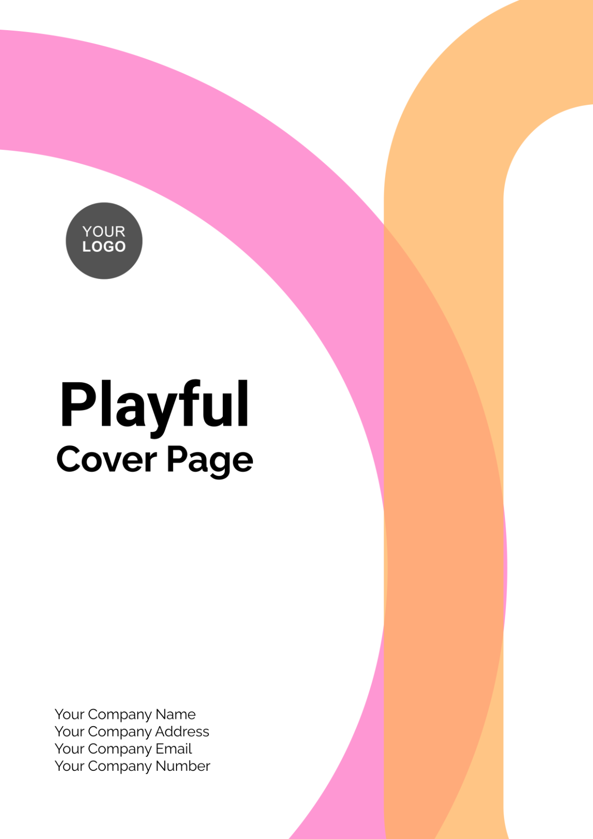 Playful Cover Page Design