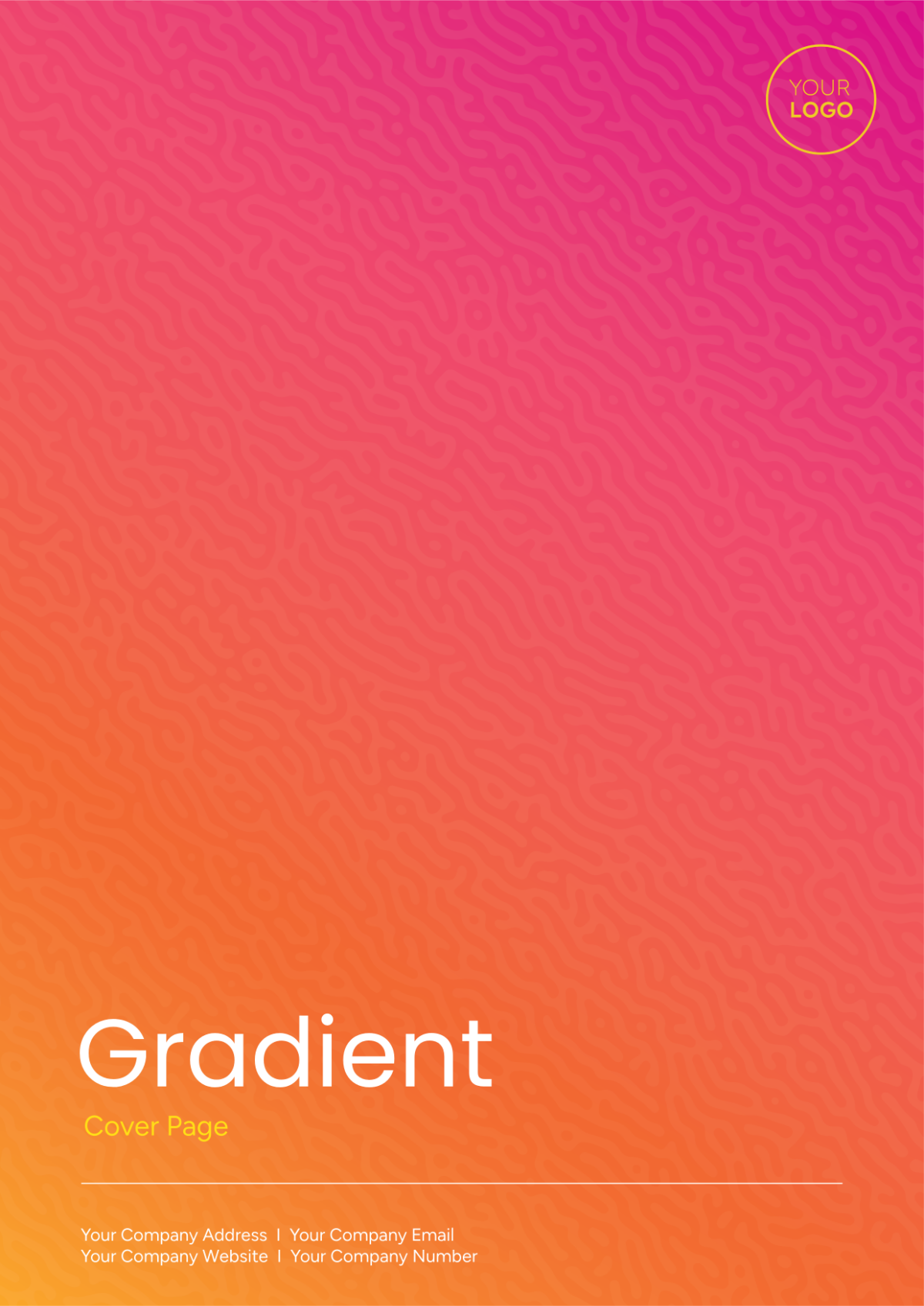Gradient Heading Cover Page