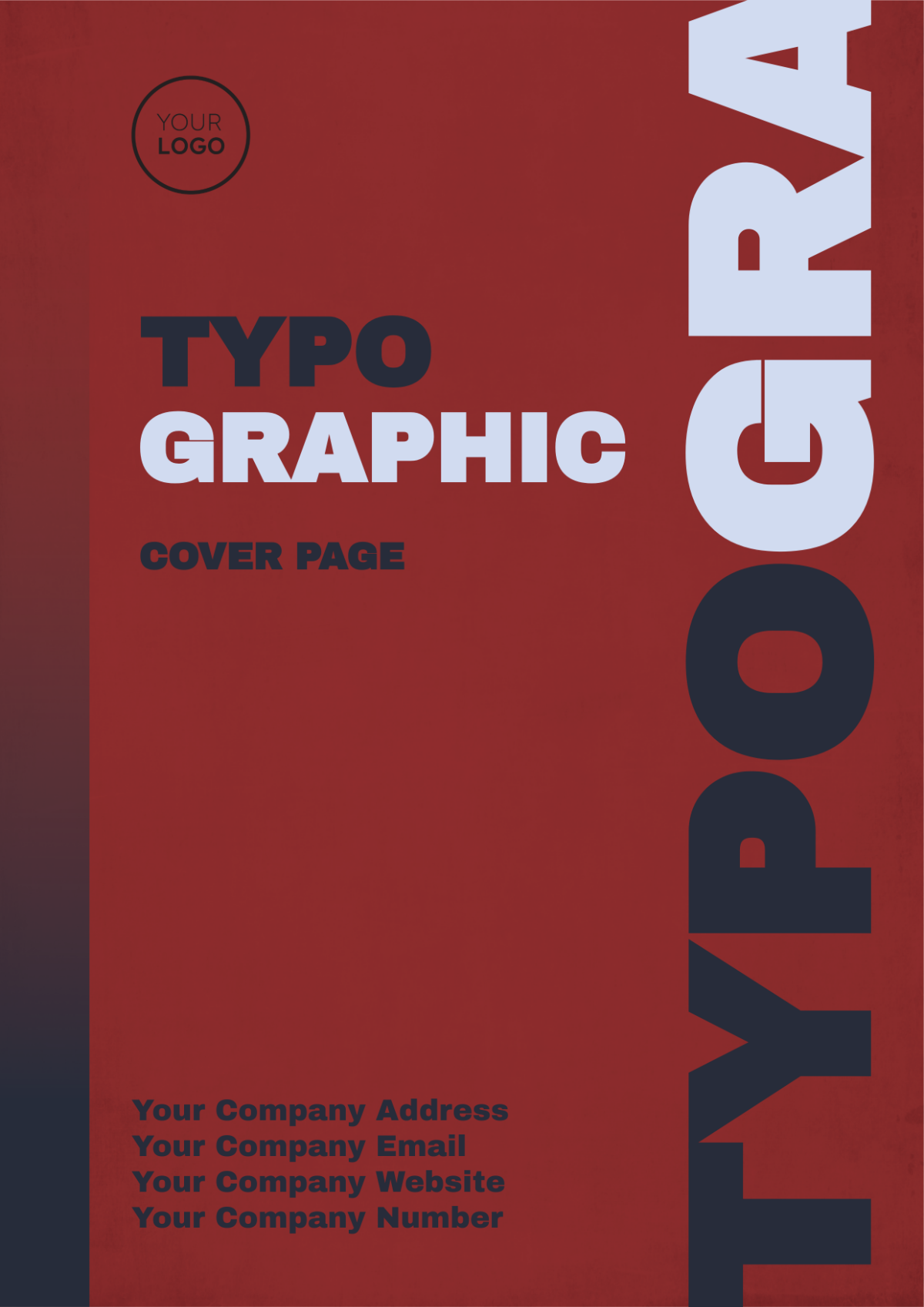 Typographic Heading Cover Page