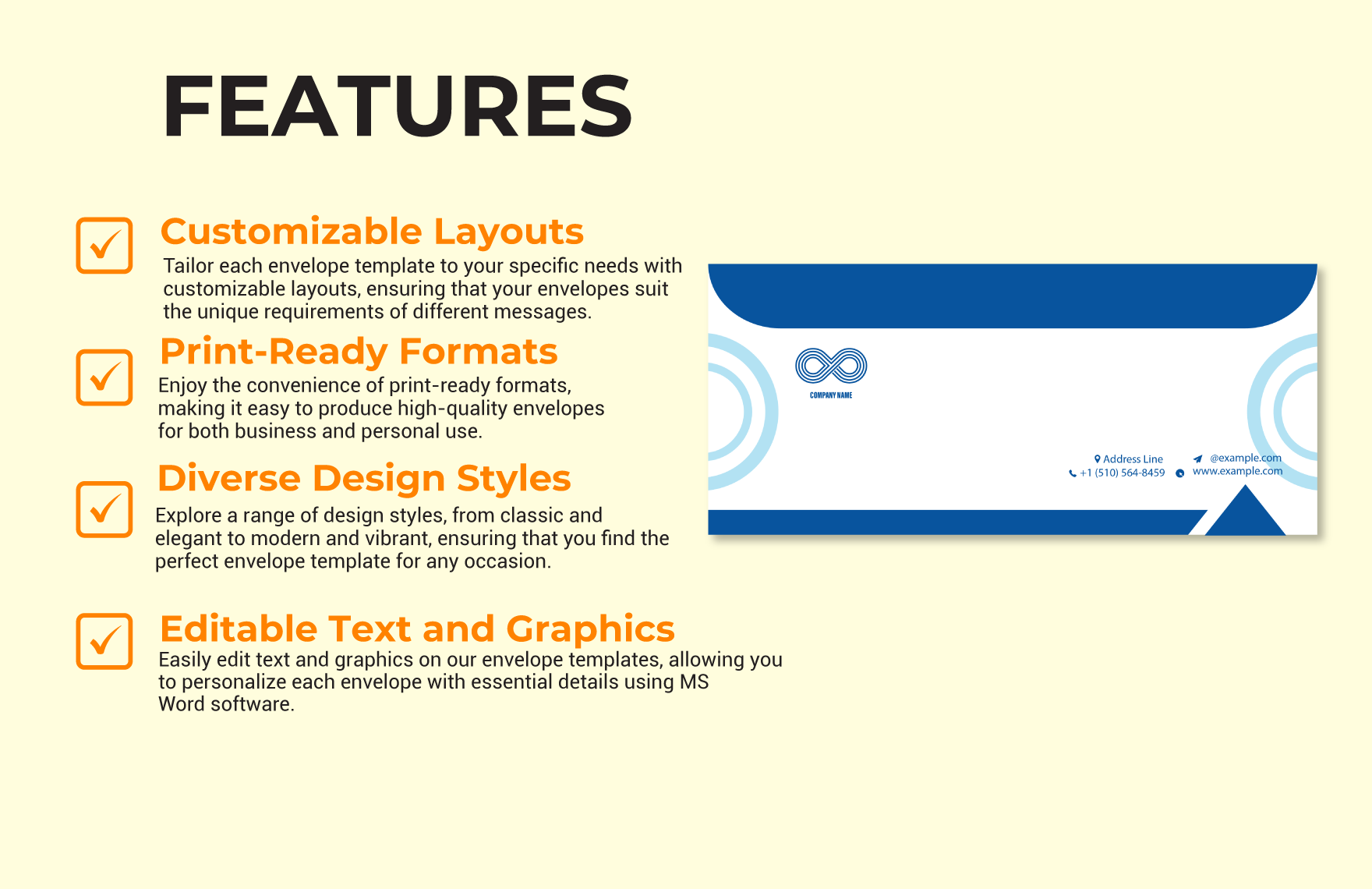 Free Printable Envelope Template Download in Word Template net