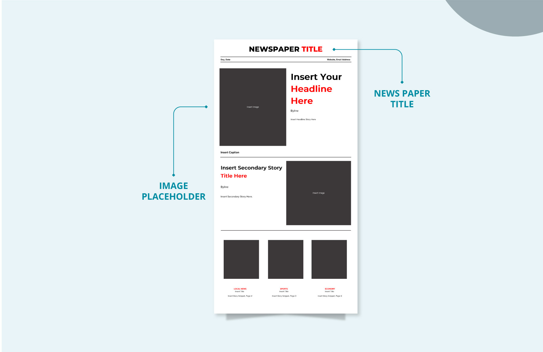 Newspaper Outline Template