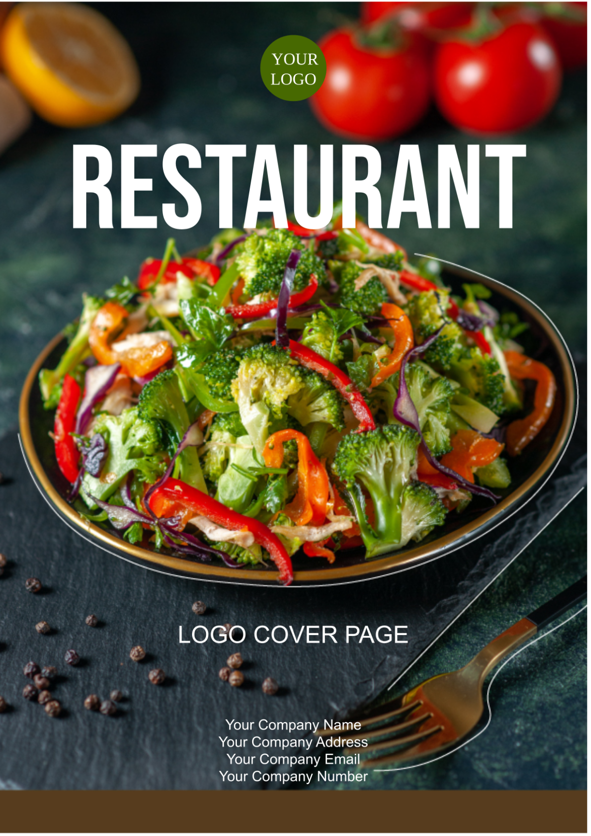 Restaurant Logo Cover Page