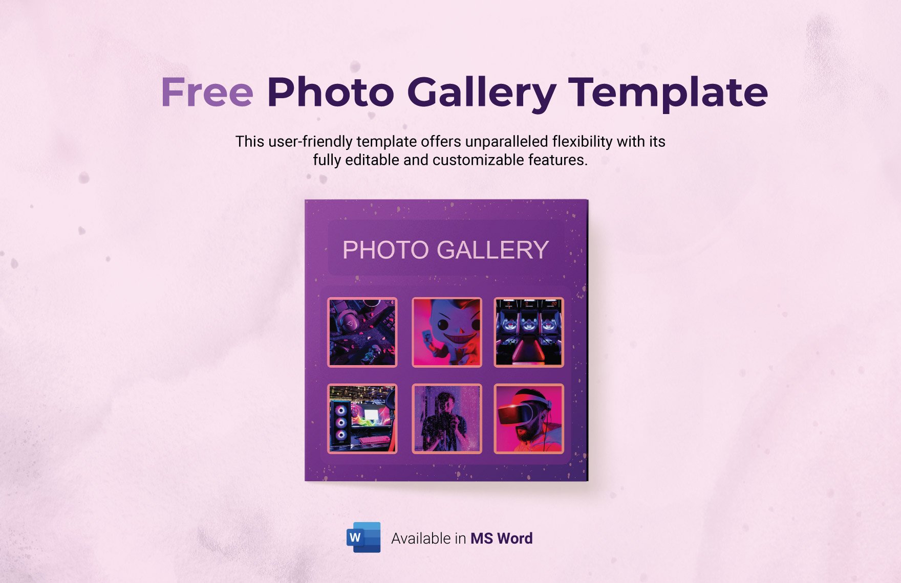 Photo Gallery Template in Word