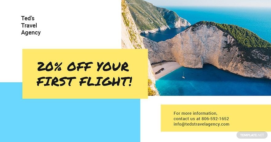 Free Creative Travel Agency Facebook Post Template