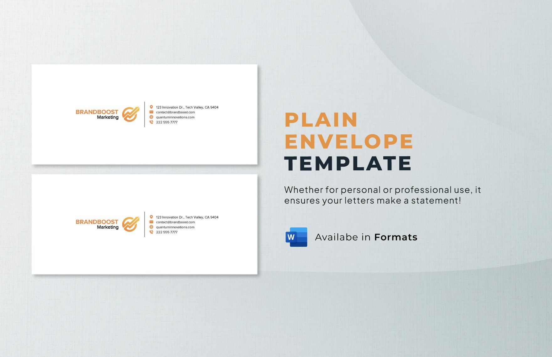 Plain Envelope Template