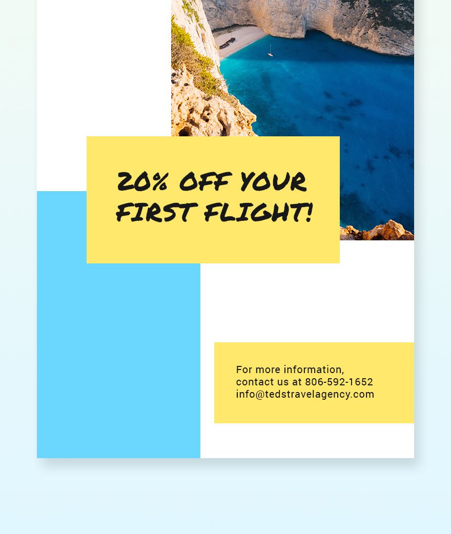Free Creative Travel Agency Pinterest Pin Template