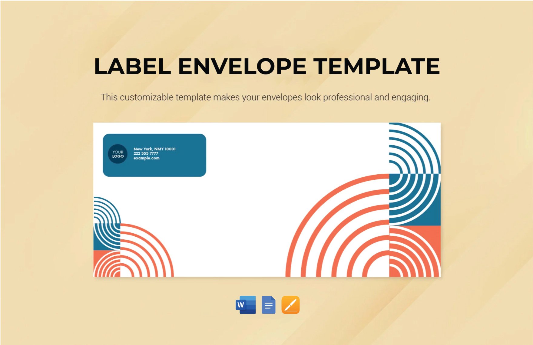 Free Label Envelope Template in Word, Google Docs, Apple Pages