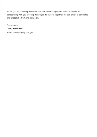 Free Approval Letter for Advertisement  Template to Edit Online