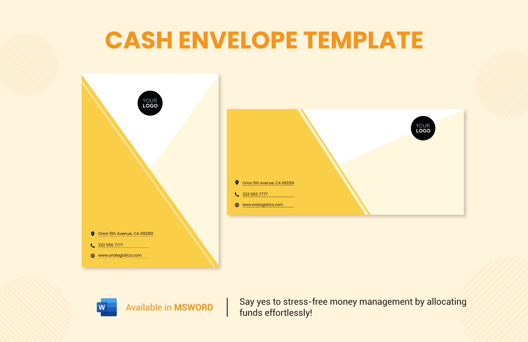 Cash Envelope Template