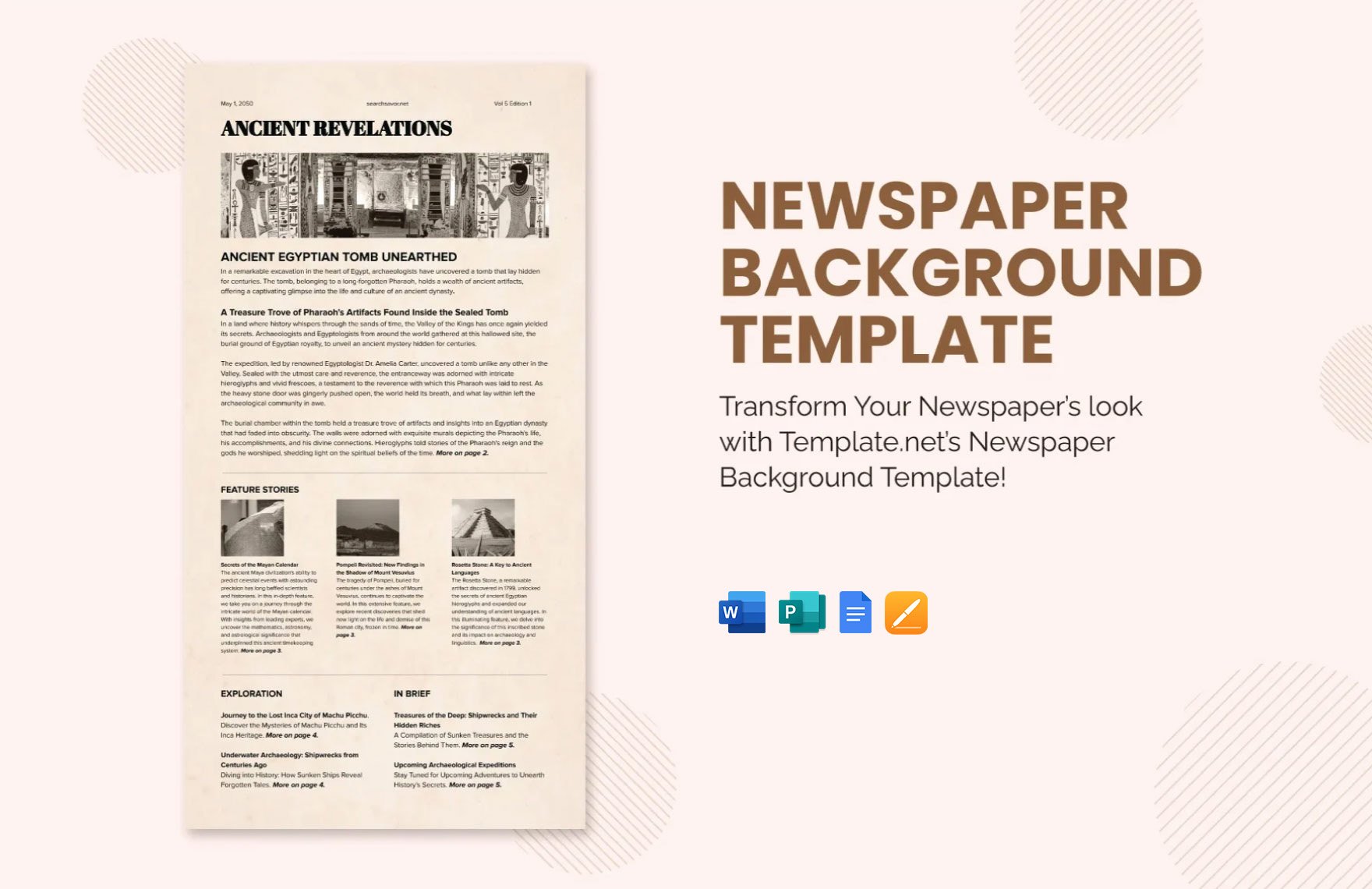 Old Newspaper Template in Word, Google Docs, Apple Pages, Publisher