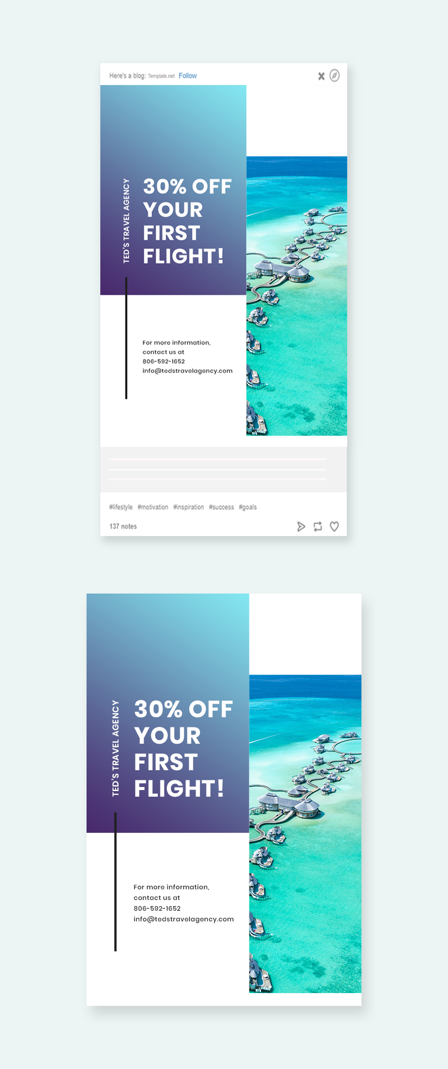 Editable Travel Instagram Story Template PSD