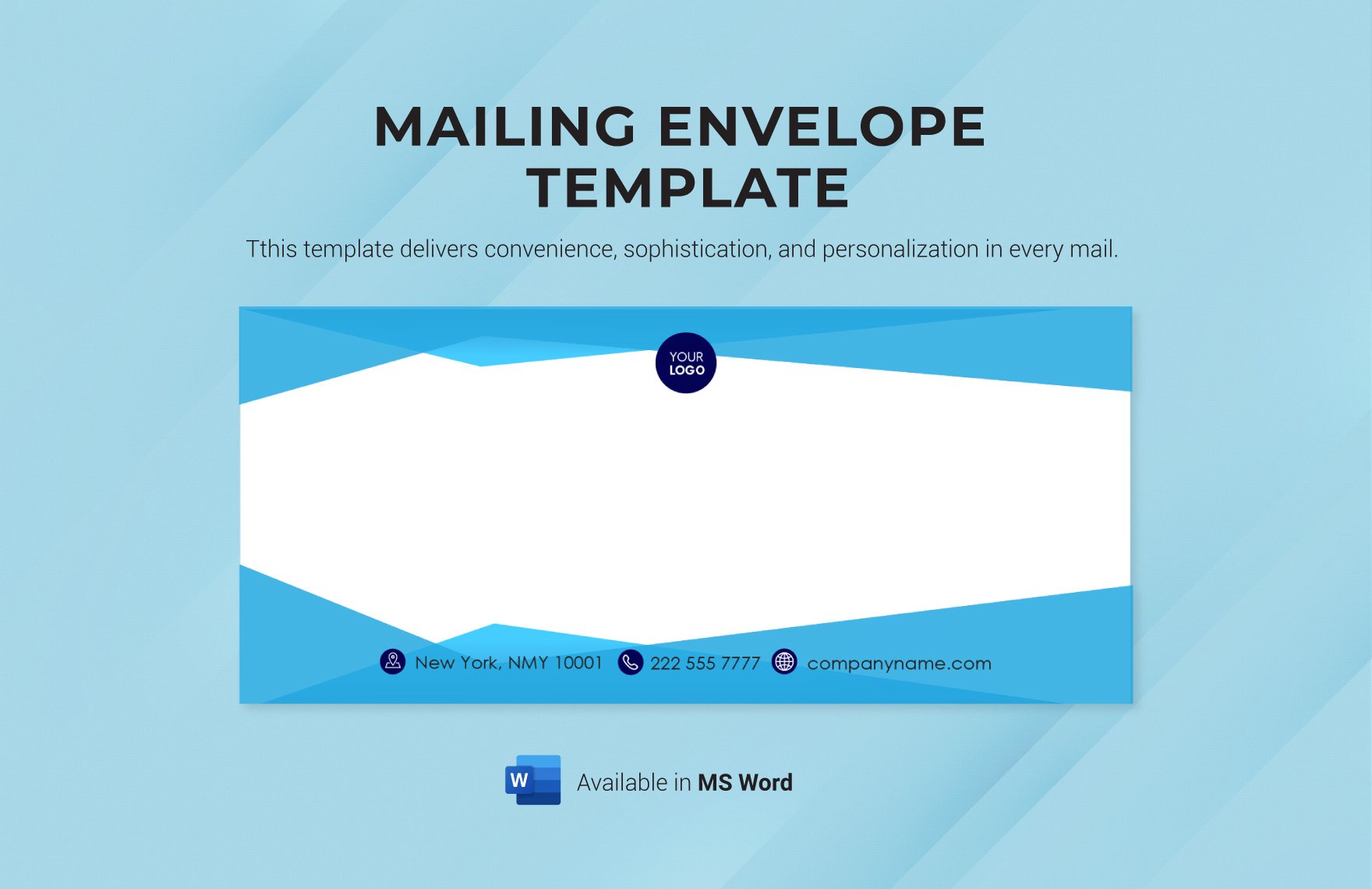 Mailing Envelope Template