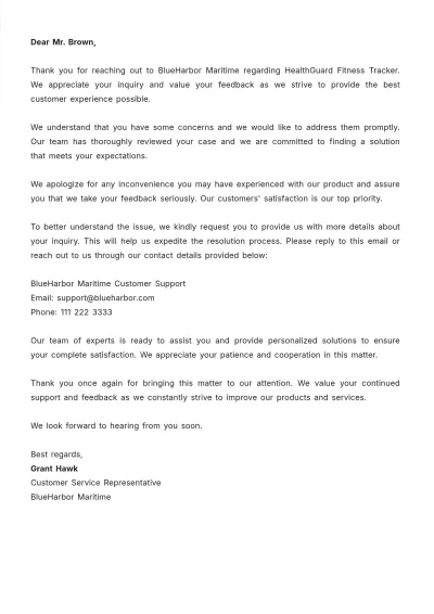 Free Customer Service Survey Letter Template to Edit Online