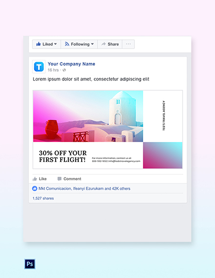 Elegant Travel Instagram Post Template - PSD | Template.net