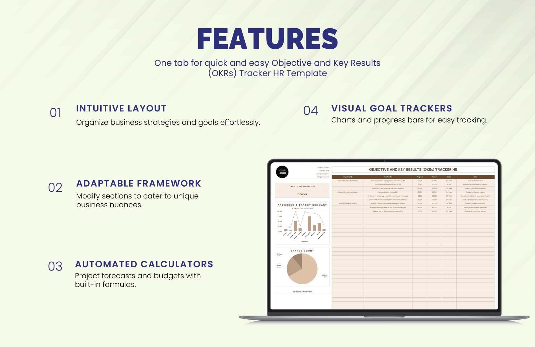 Objective and Key Results (OKRs) Tracker HR Template