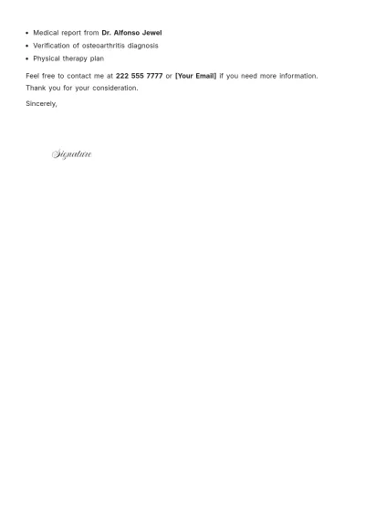 Free Medical Waiver Letter Template to Edit Online