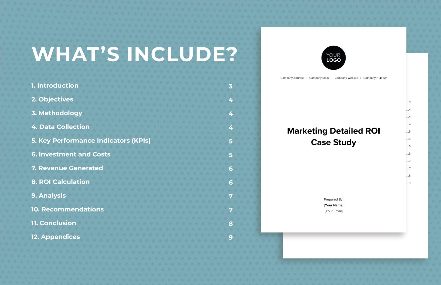 Marketing Detailed ROI Case Study Template