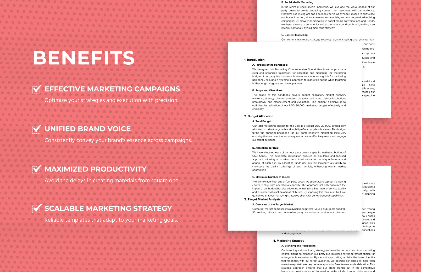 Marketing Comprehensive Spend Handbook Template