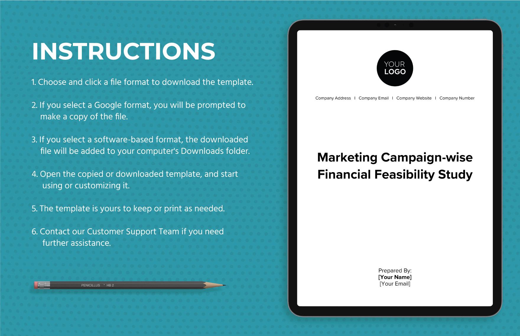 Marketing Campaign-wise Financial Feasibility Study Template