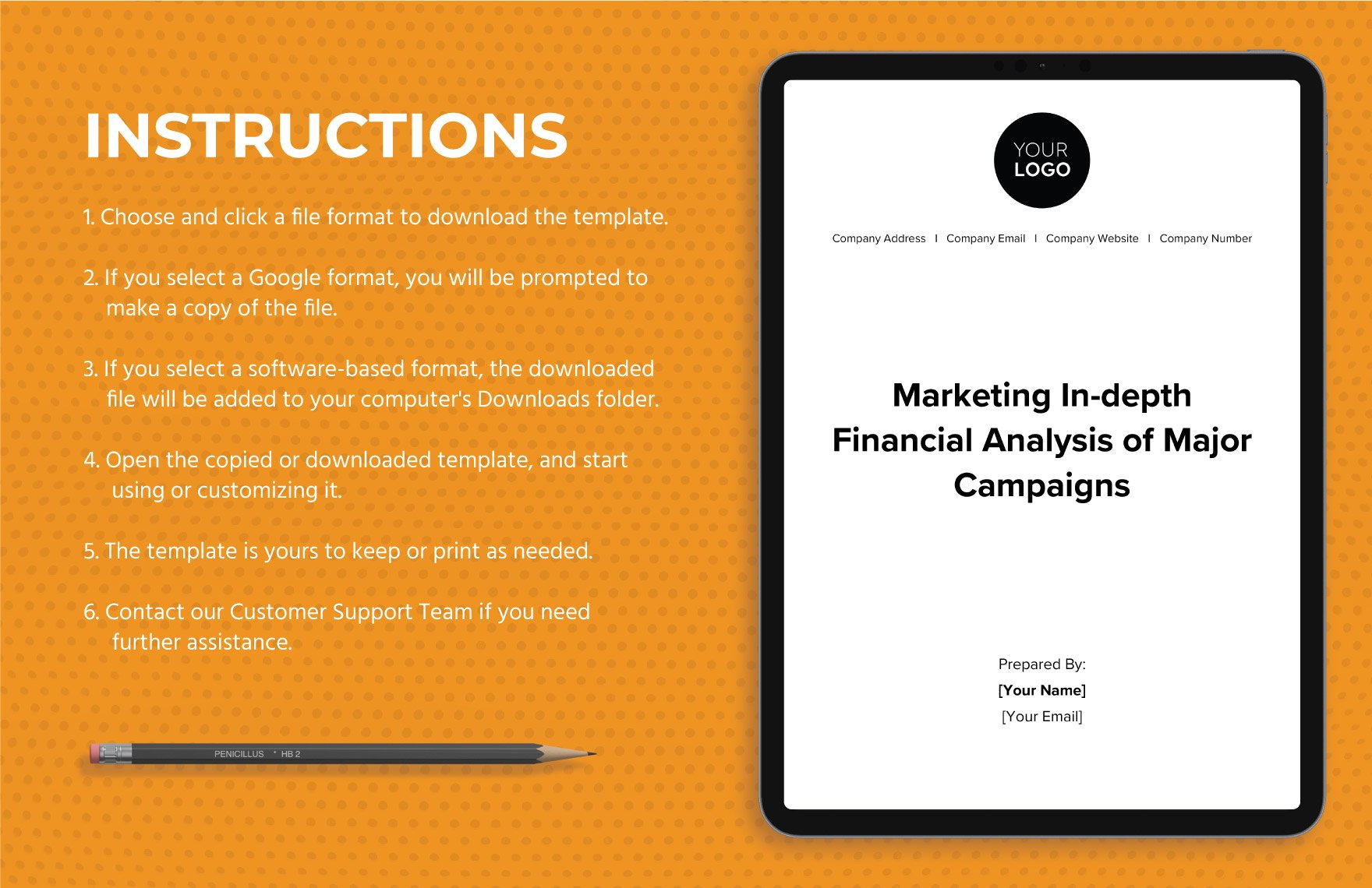 Marketing In-depth Financial Analysis of Major Campaigns Template