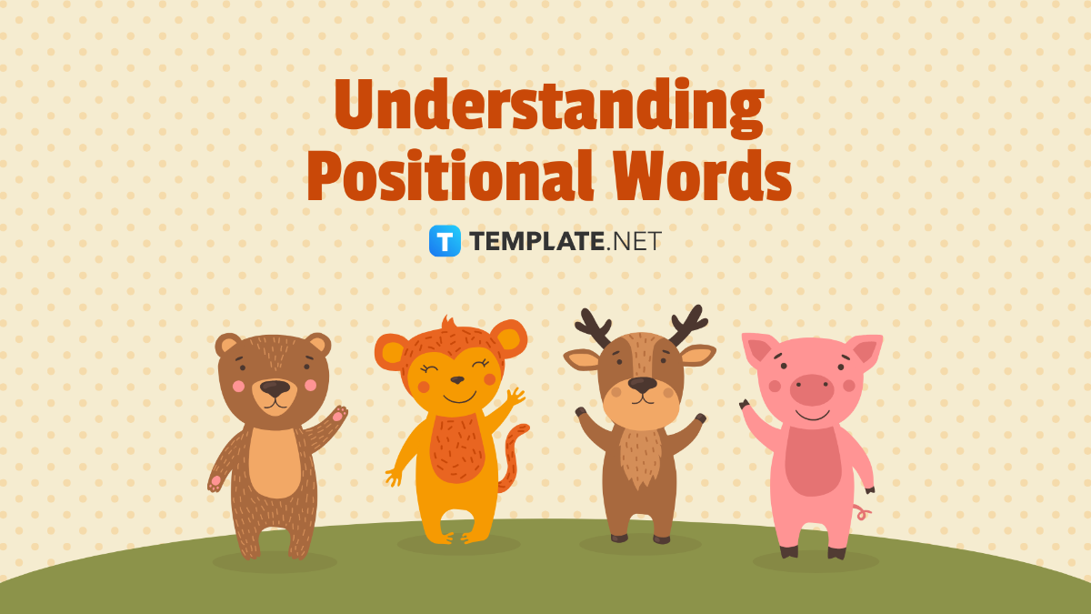 Free Understanding Positional Words Template