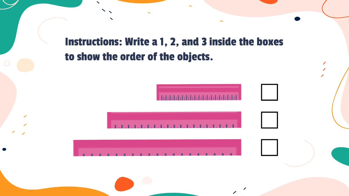 Free Ordering Objects By Size and Quantity Template to Edit Online