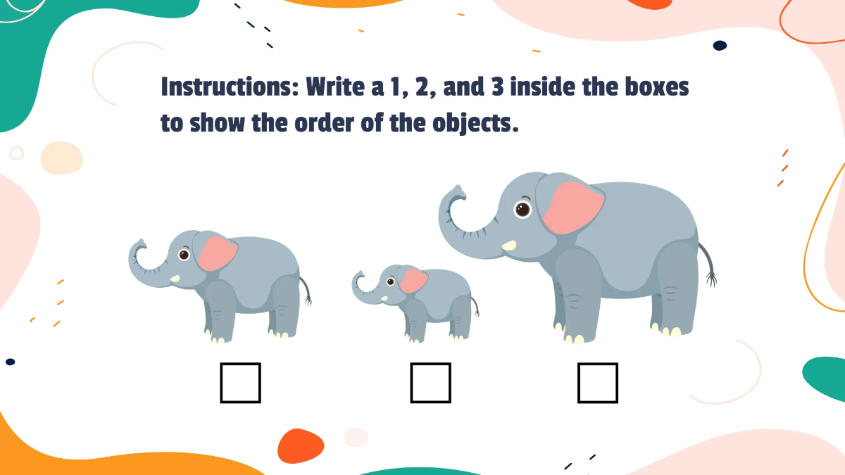 Free Ordering Objects By Size and Quantity Template to Edit Online