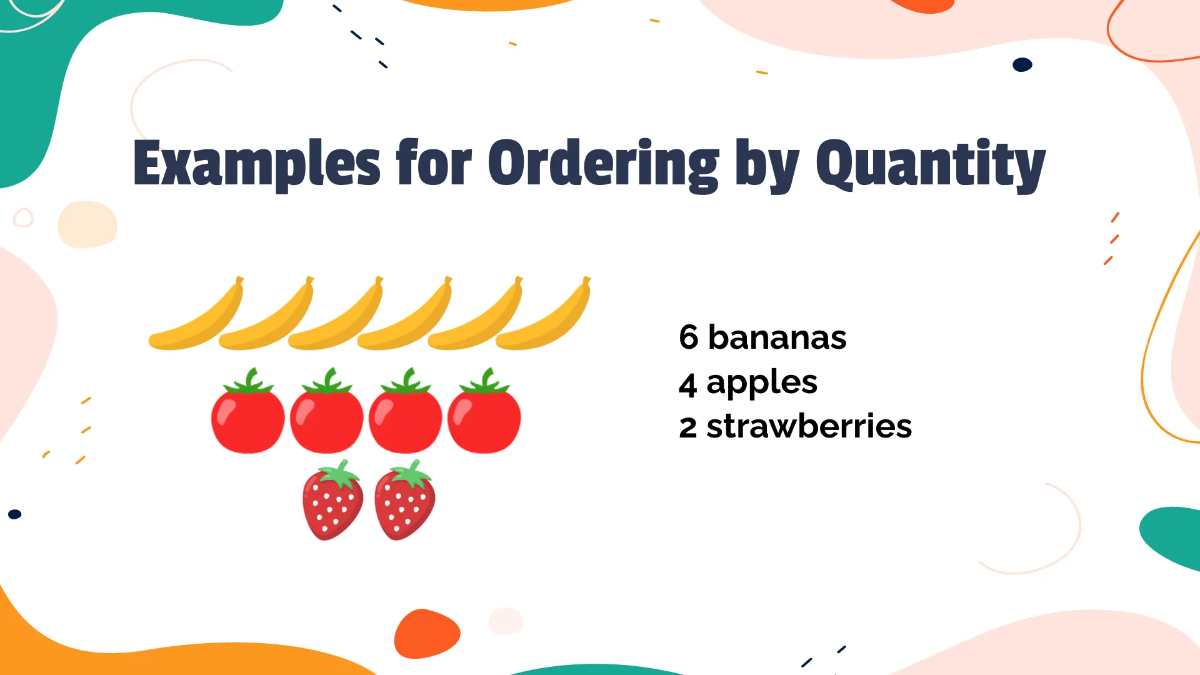 Free Ordering Objects By Size and Quantity Template to Edit Online