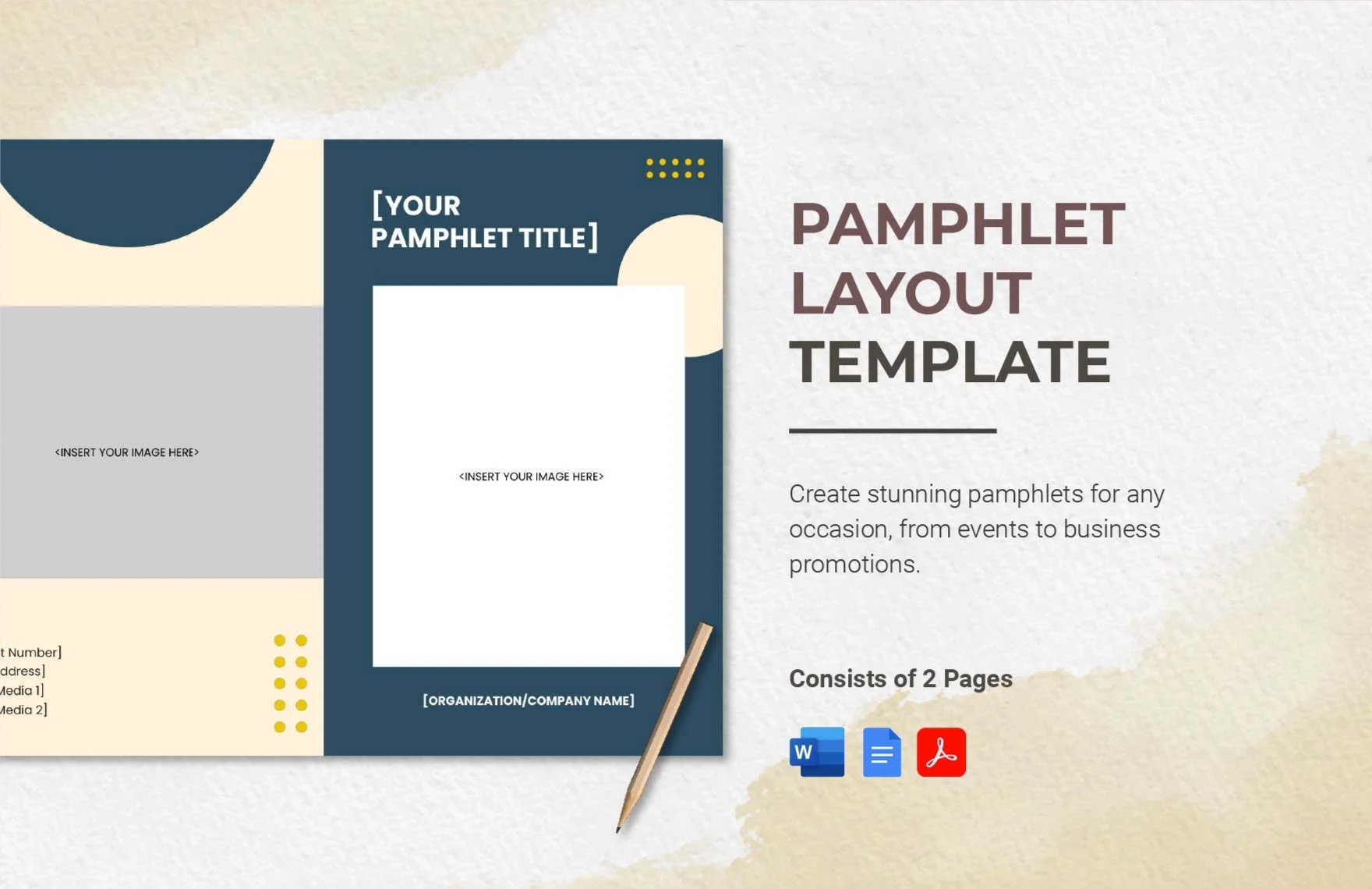 Free Pamphlet Layout Template