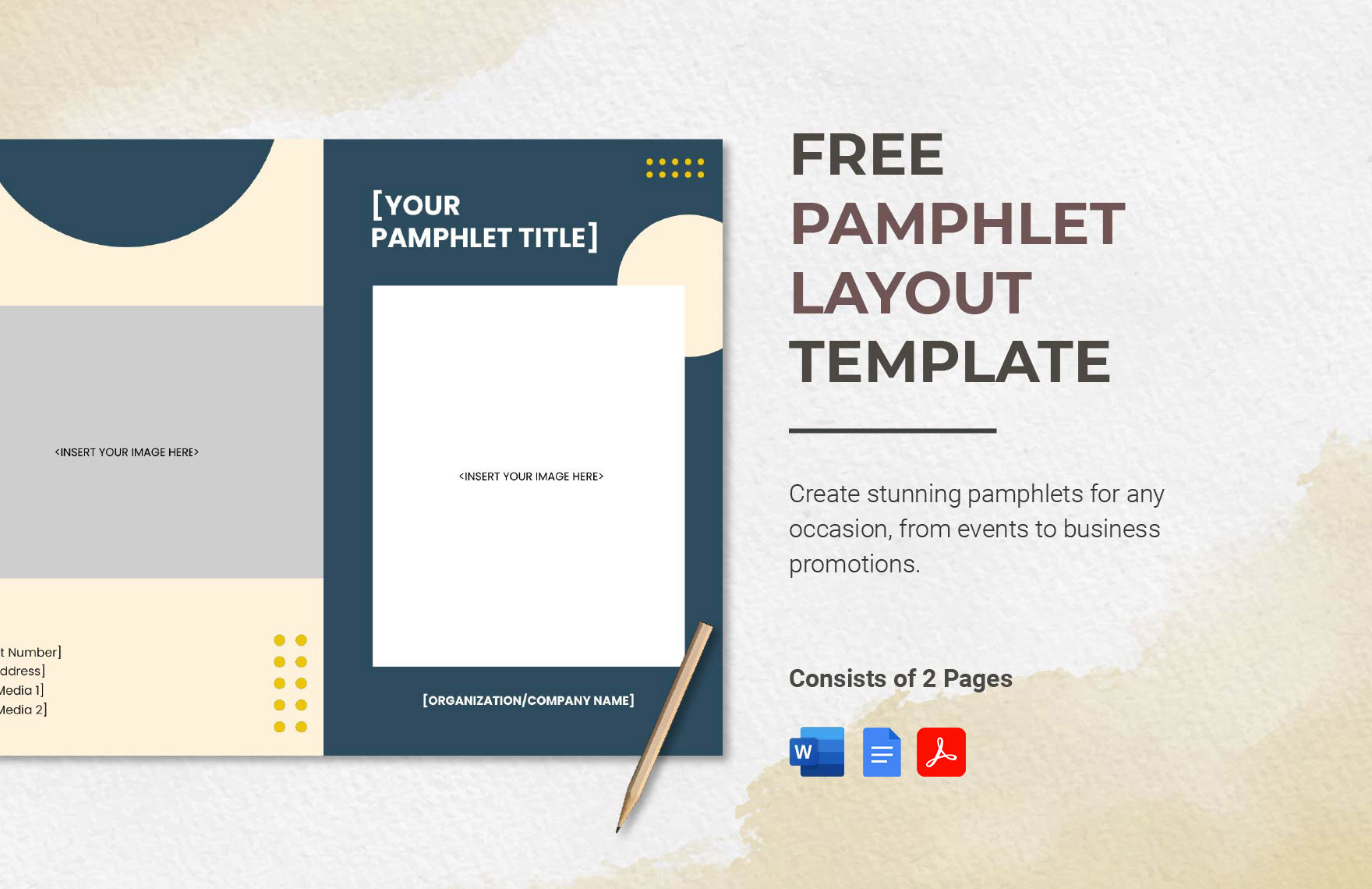 Pamphlet Layout Template in Word, Google Docs, PDF