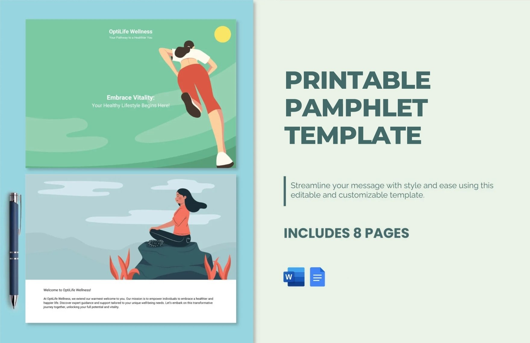 Free Printable Pamphlet Template in Word, Google Docs